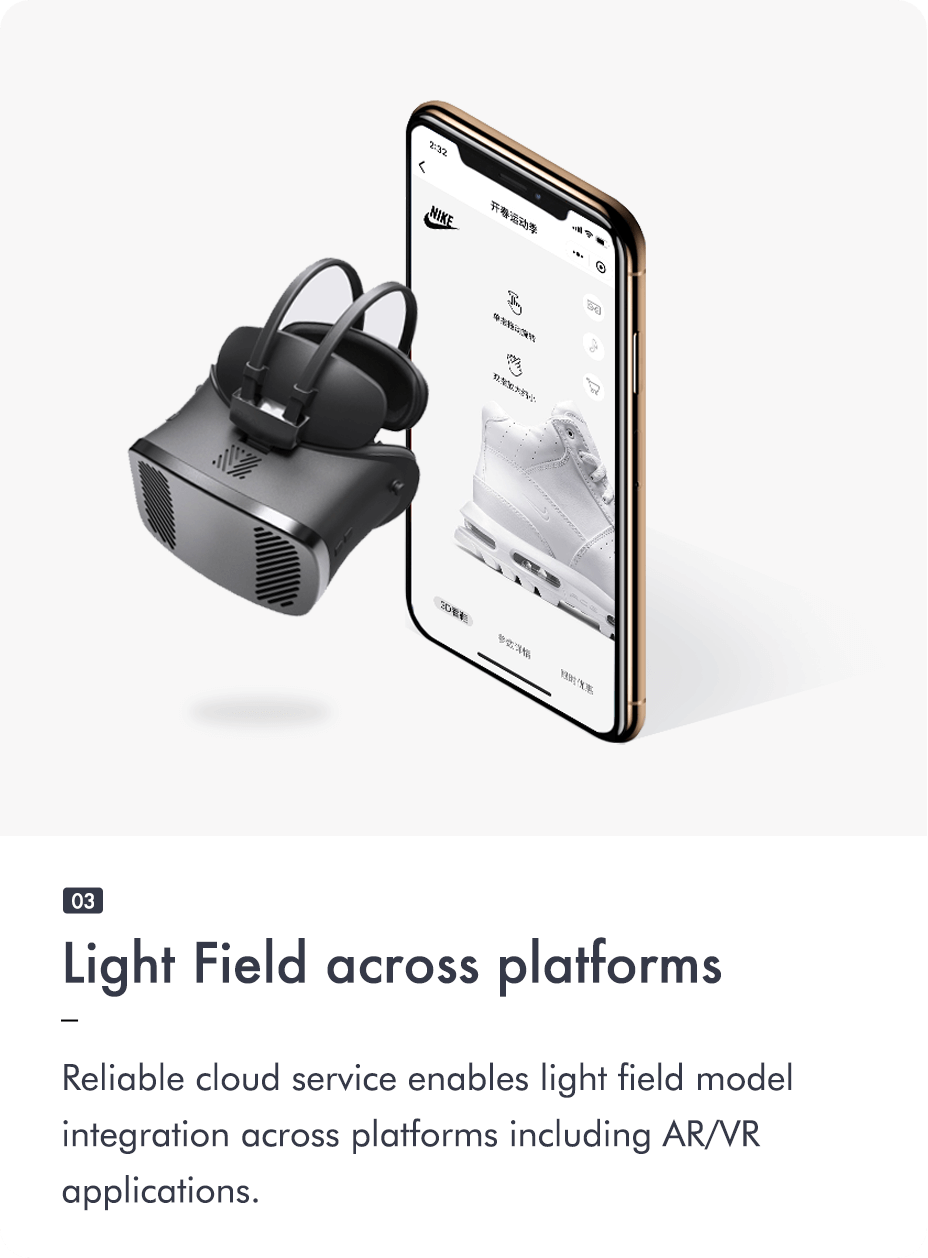Light Field across platforms
